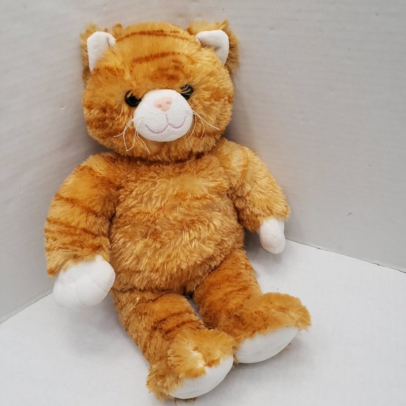 Build A Bear Orange Tabby Cat Kitty Plush Animal - Picture 7 of 9